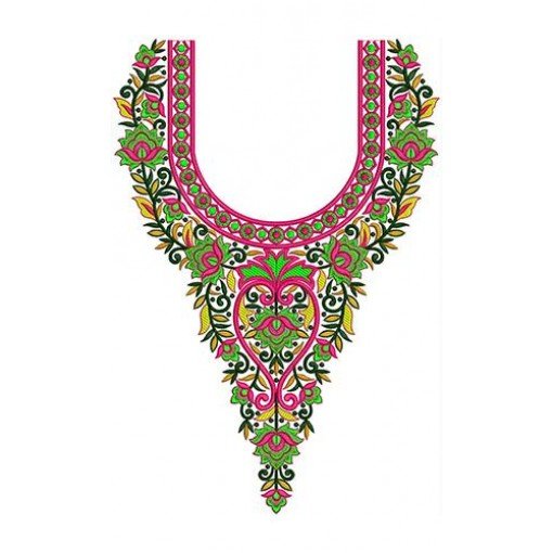 New Neck Embroidery Design 19628