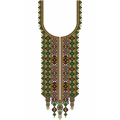 Beautiful Stylish Neck Embroidery Design 19807