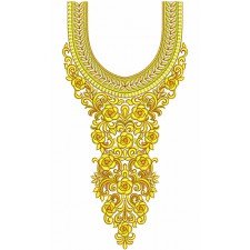 Stylish Fashion Neck Embroidery Design