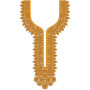 Embossed Neck Embroidery Design 19859