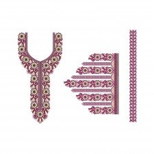 Neck Embroidery Design 20036 Neck Embroidery Design 20036
