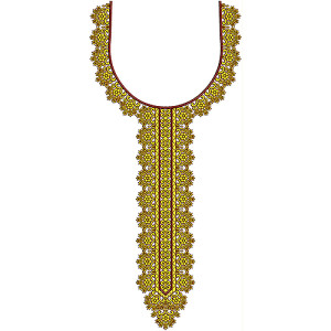 Neck Embroidery Design 20045