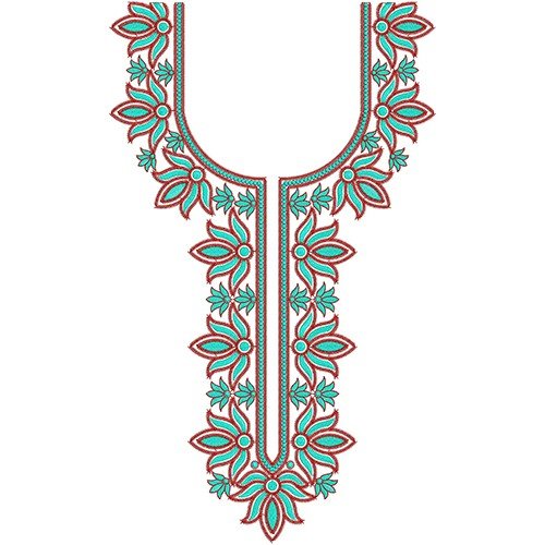 Neck Embroidery Design 20048