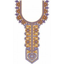 Venise Floral Neck Embroidery Design 20232
