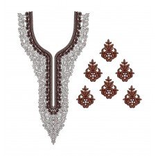 Neck Embroidery Design 20266 Neck Embroidery Design 20266