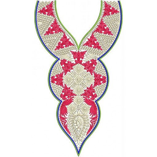 Neck Embroidery Design 20425