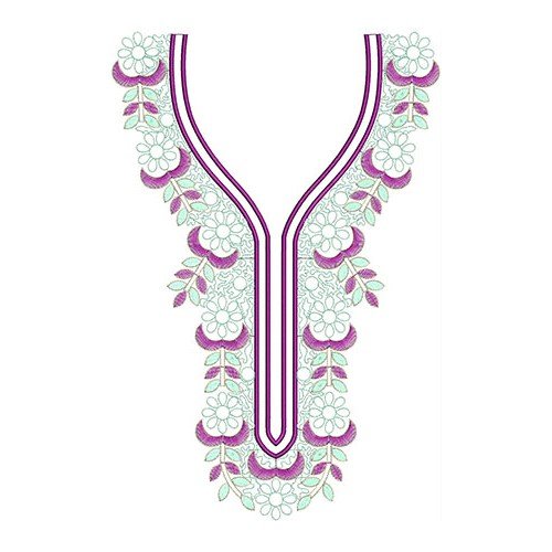 Neck Embroidery Design 20437