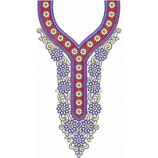 Neck Embroidery Design 20479