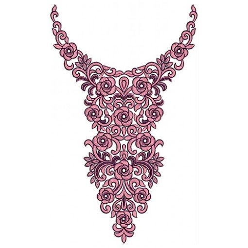 Neck Embroidery Design 20480