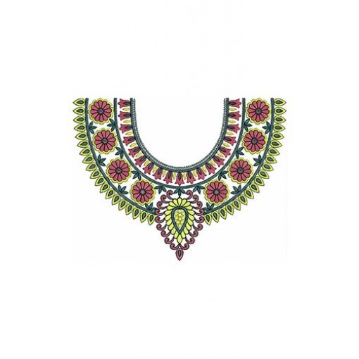 Neck Embroidery Design 20483