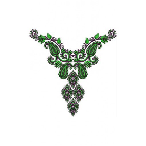 Neck Embroidery Design 20485