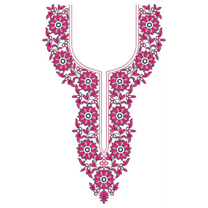 Neck Embroidery Design 20486
