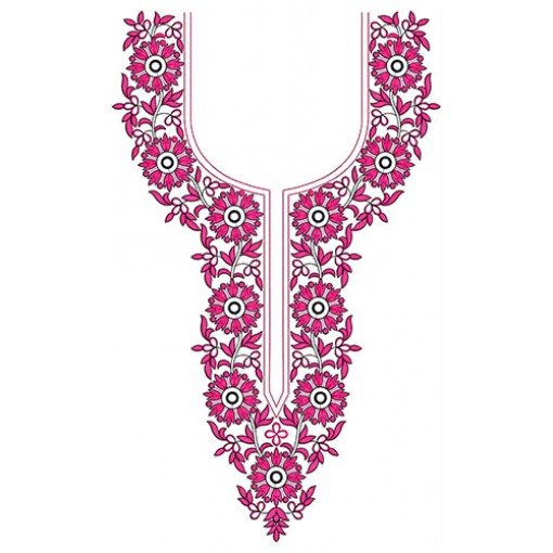 Neck Embroidery Design 20486