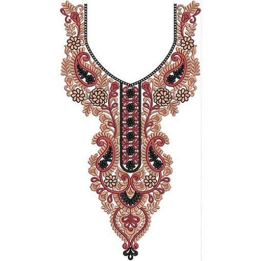 Neck Embroidery Design 20513