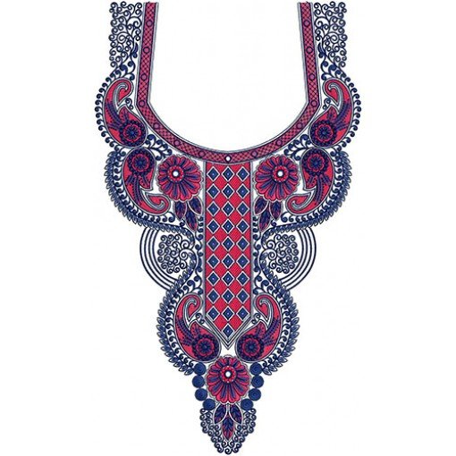 Neck Embroidery Design 20515