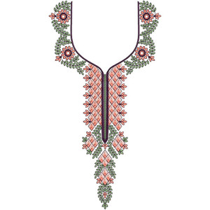 Neck Embroidery Design 20530