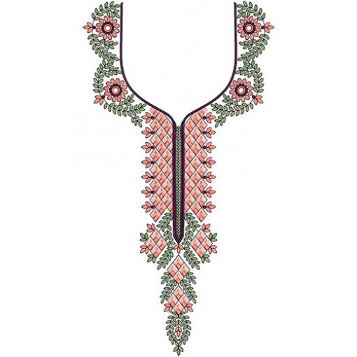 Neck Embroidery Design 20530