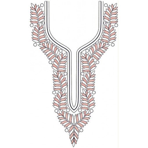 Neck Embroidery Design 20532