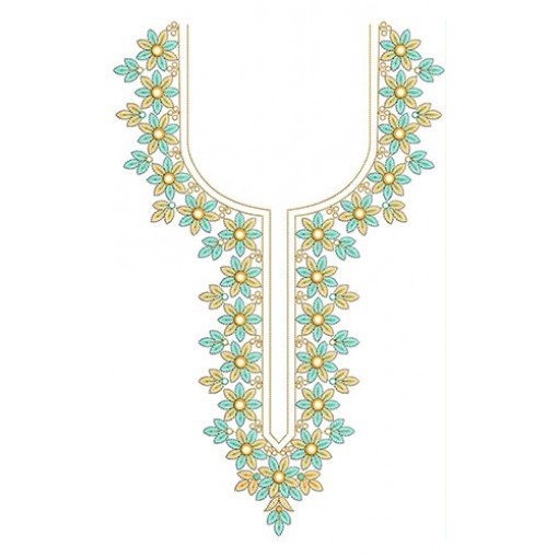 Neck Embroidery Design 20535