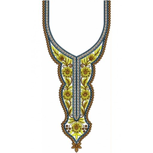 Neck Embroidery Design 20537