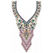 Neck Embroidery Design 20541