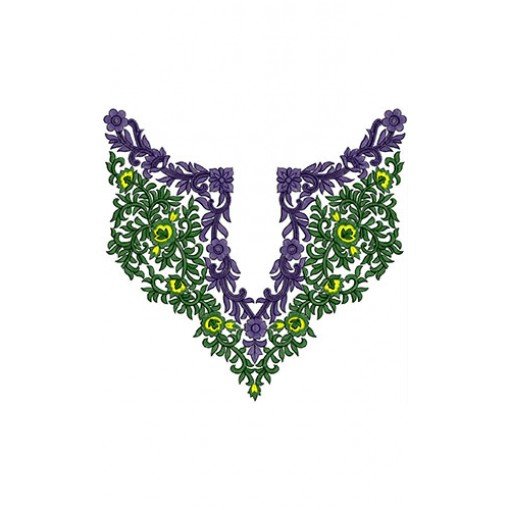 Neck Embroidery Design 20542