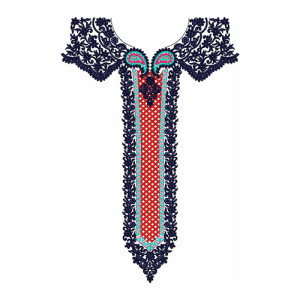 Neck Embroidery Design 20551