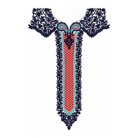 Neck Embroidery Design 20551