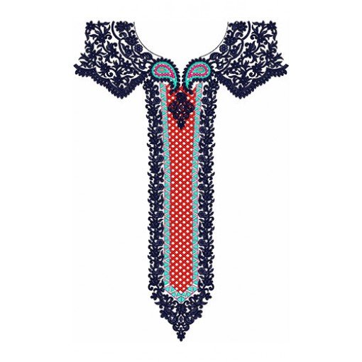 Neck Embroidery Design 20551