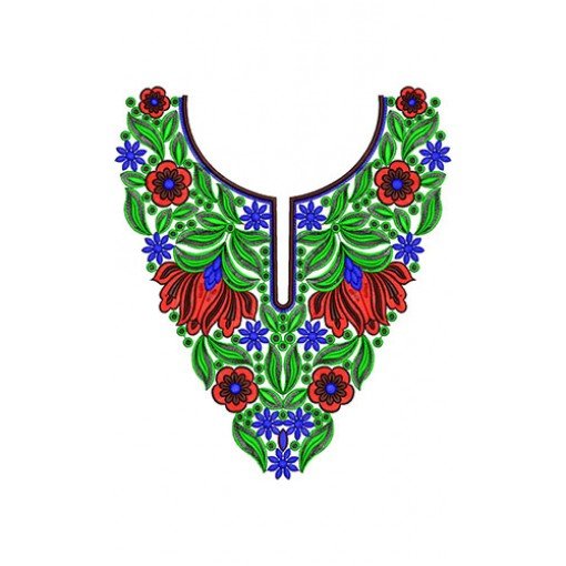Neck Embroidery Design 20553