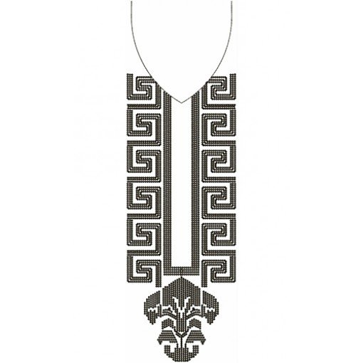 Neck Embroidery Design 20743