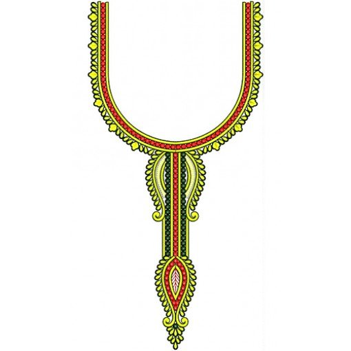 Neck Embroidery Design 20745