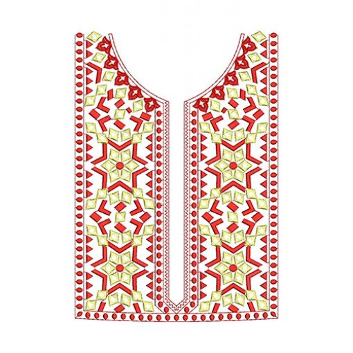 New Neck Embroidery Design 20973