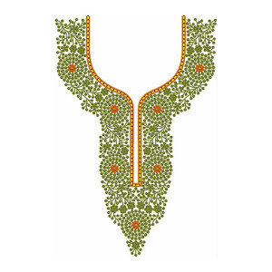 Neck Embroidery Design 21020