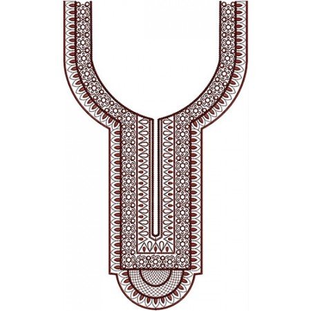 Punjabi Phulkari Neck Embroidery Designs 21159