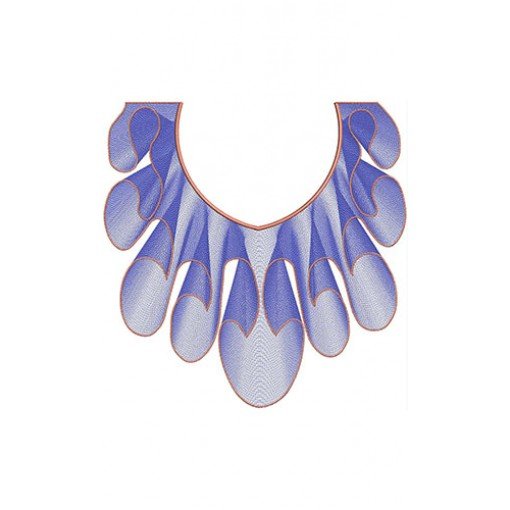 3D Neck Embroidery Design 21285