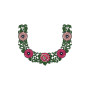 Egypt Latest Wedding Neck Embroidery Design 21448