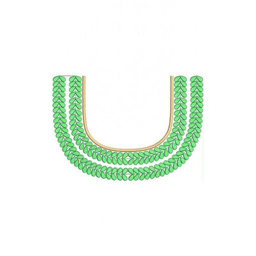 USA Trendy Neck Embroidery Design 21489