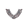 Purple Blue Handwork Necklace Style Neck Embroidery Design 21655