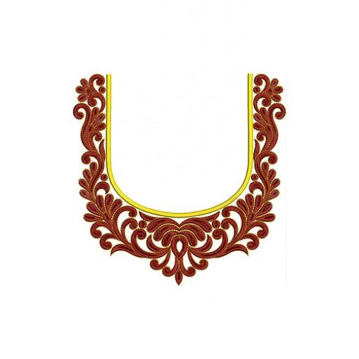 Latest Kashmiri Neck Embroidery Design 21674