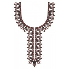 Neck Embroidery Floral  Design 21718
