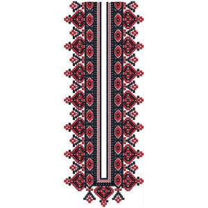 Folk Wear Of Bulgaria Traditional Drees Neck Embroidery Design 21899