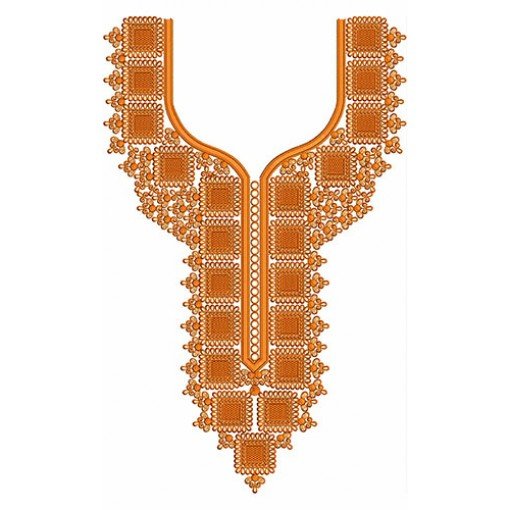 Pakistani Bridal Kameez Neck Embroidery Design 21906