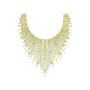 Geometric Ethnic Pattern Neck Embroidery 21944