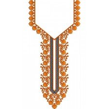 Nigeria Attire Neck Embroidery Design 21971