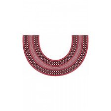 Kenya Masai Neck Embroidery Design 21996