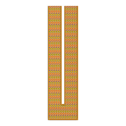 Patola Placket Embroidery Design