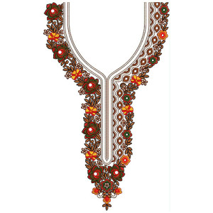 New Neck Embroidery Design 22006