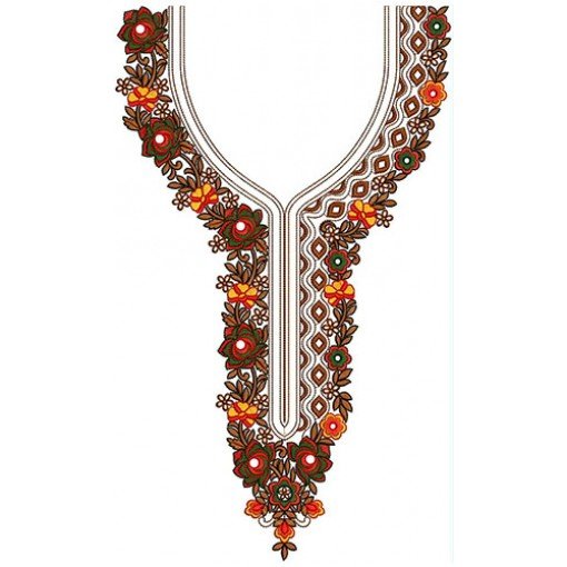 New Neck Embroidery Design 22006