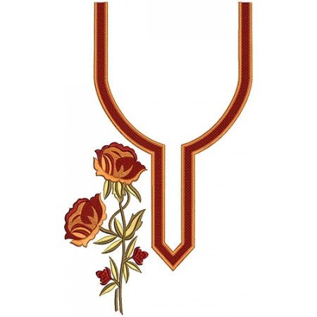 New Neck Embroidery Design 22066